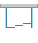 Sliding door, three parts