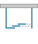 Sliding door, three parts