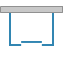 Sliding door, four parts