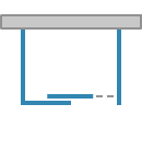 Sliding door, two parts