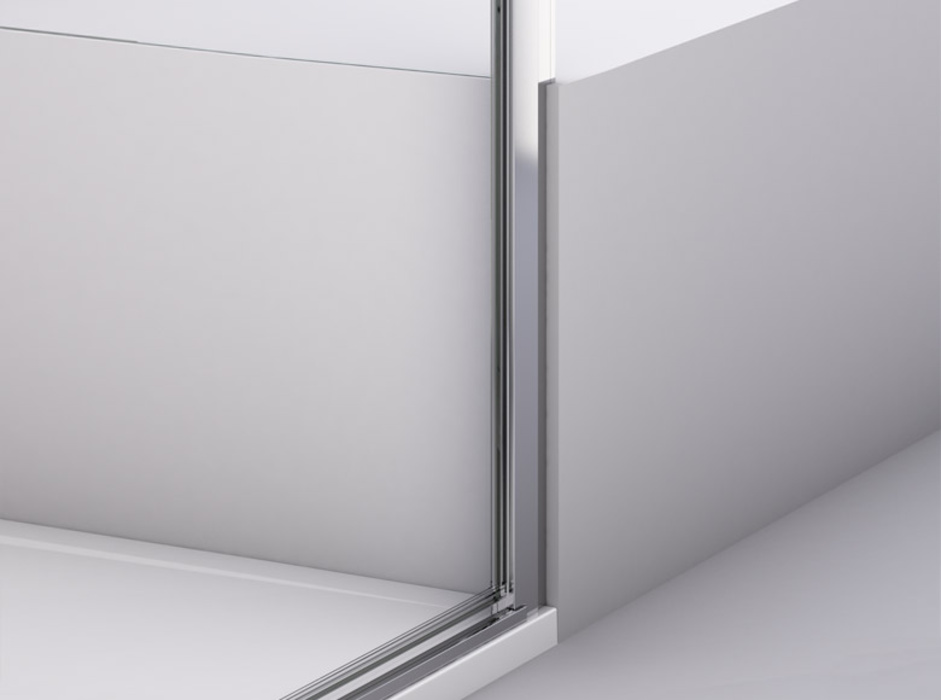 The shortened side panel