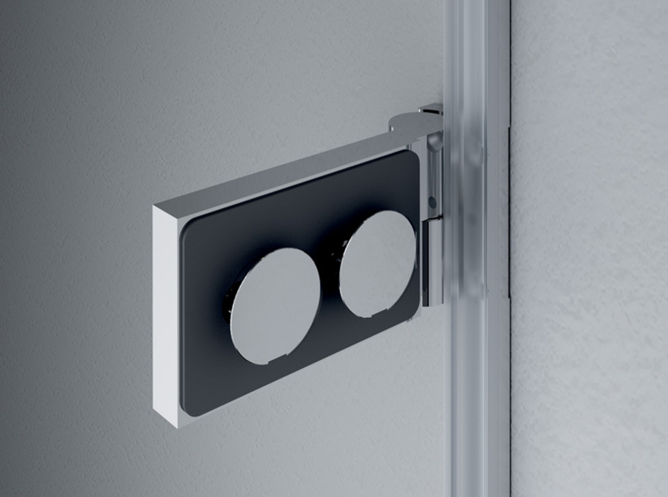 Square wall hinge